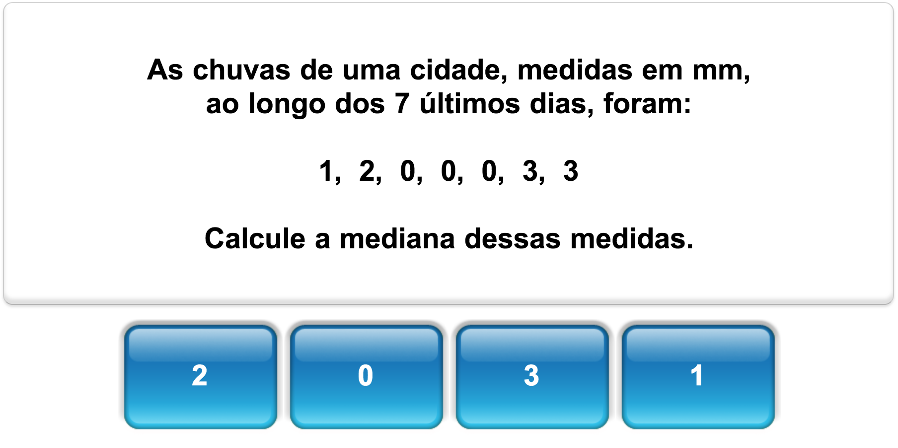 Quiz de Estatística da Mangahigh