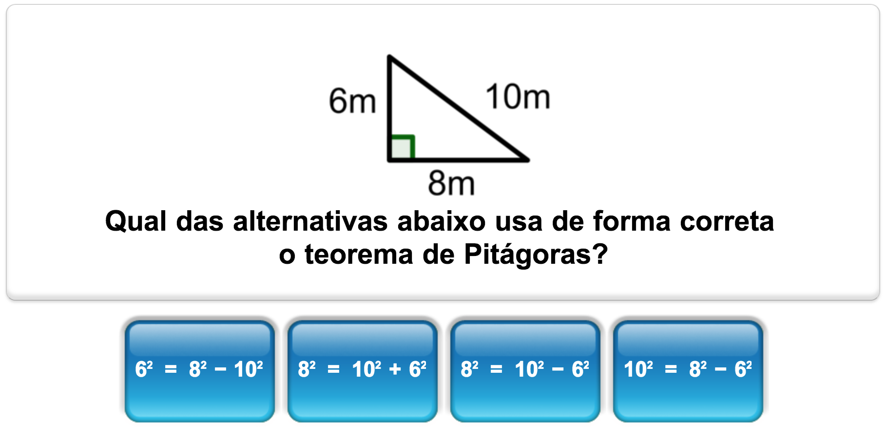 Quiz de matemática da Mangahigh