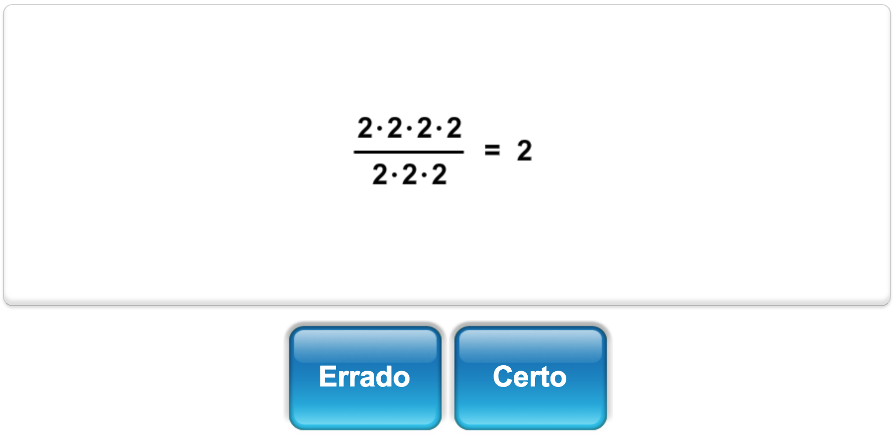 Álgebra com Multiplicação e Divisão - Quiz Matemática