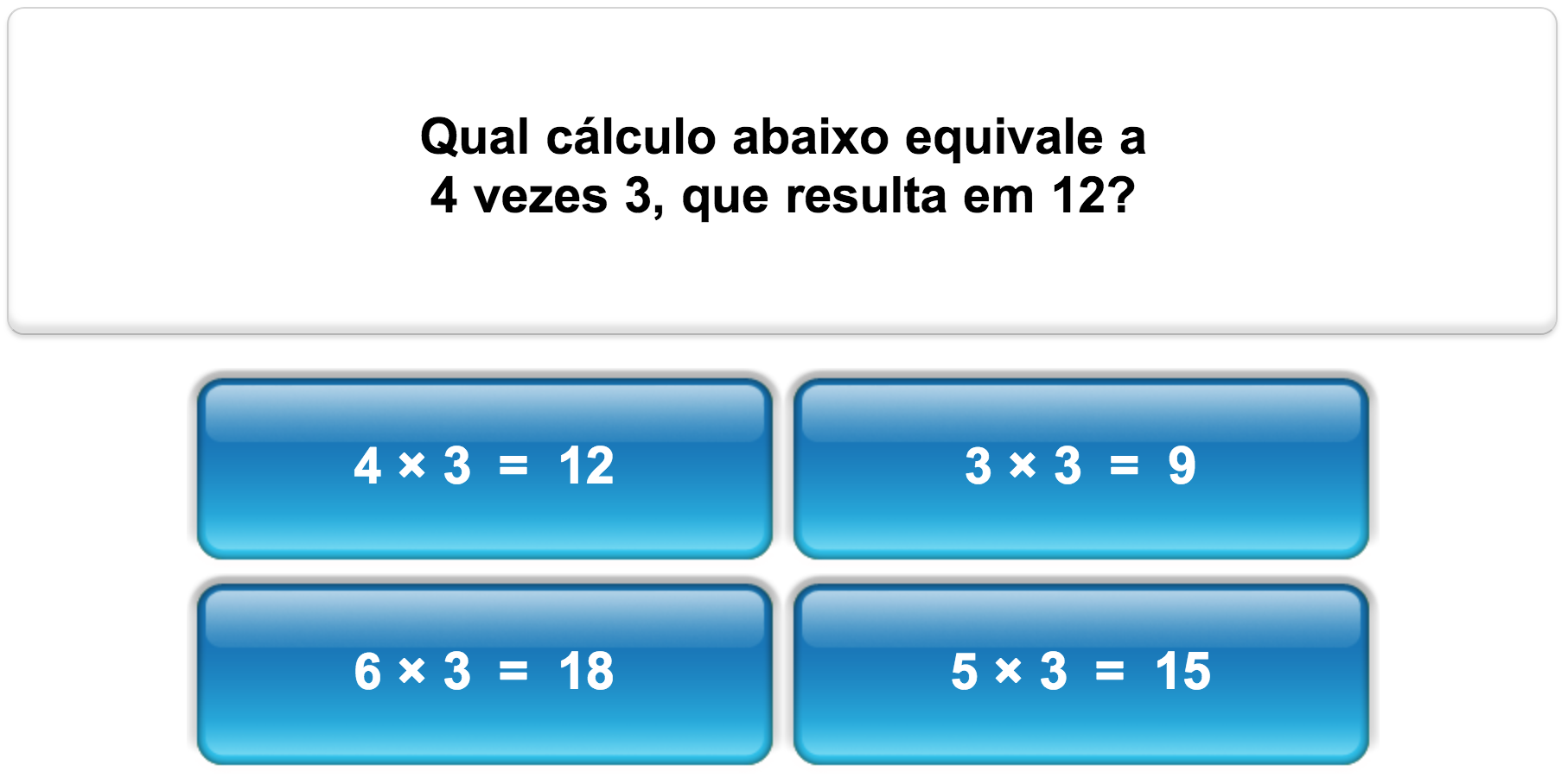 Quiz da tabuada de Multiplicação 