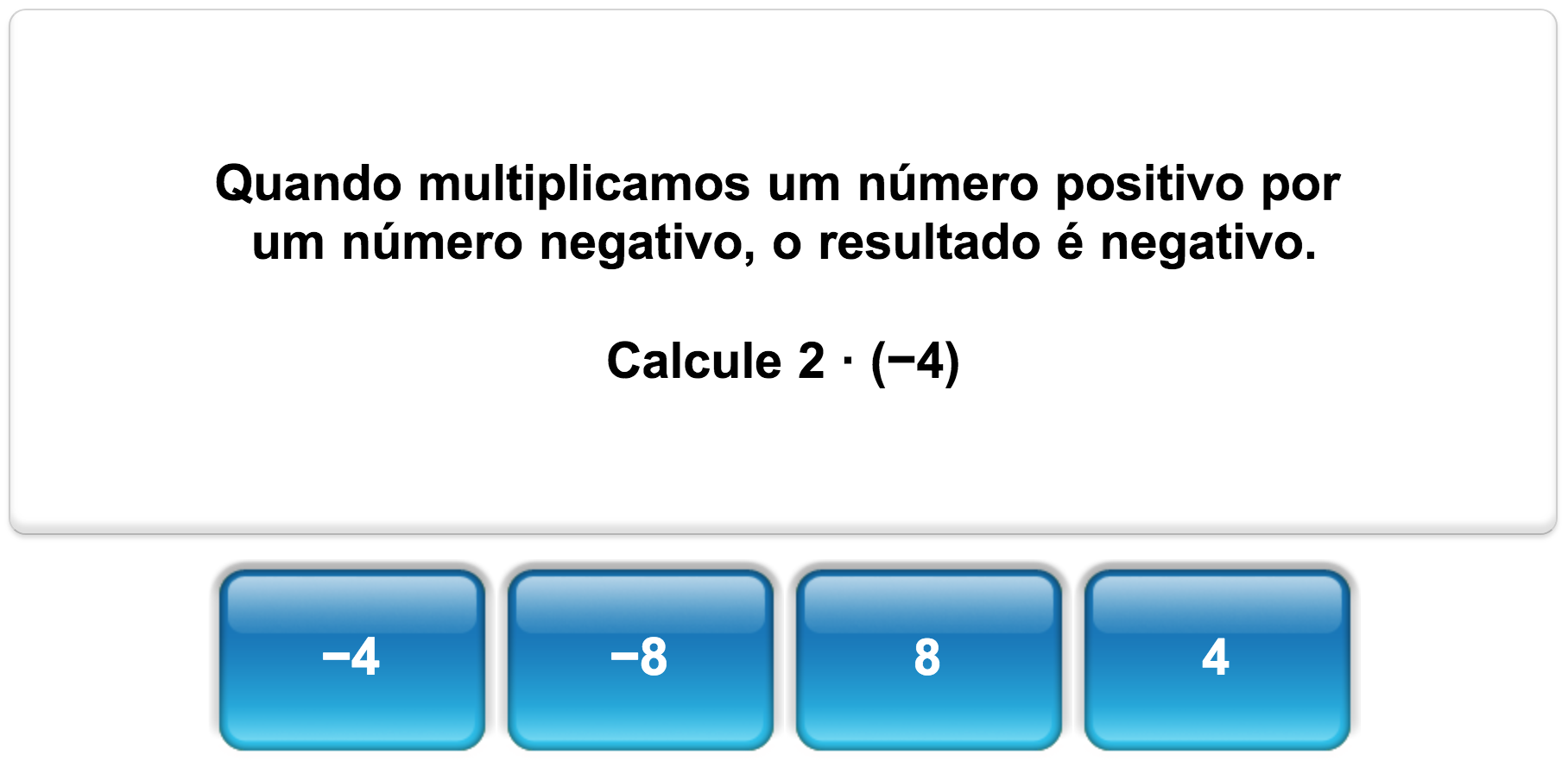 Quiz de matemática da Mangahigh