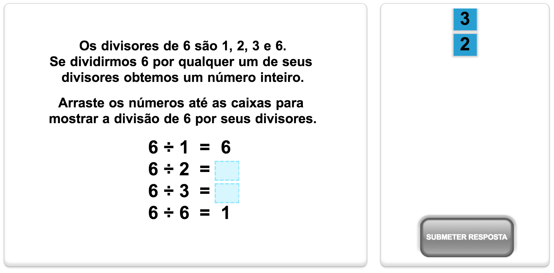 Quiz de matemática da Mangahigh