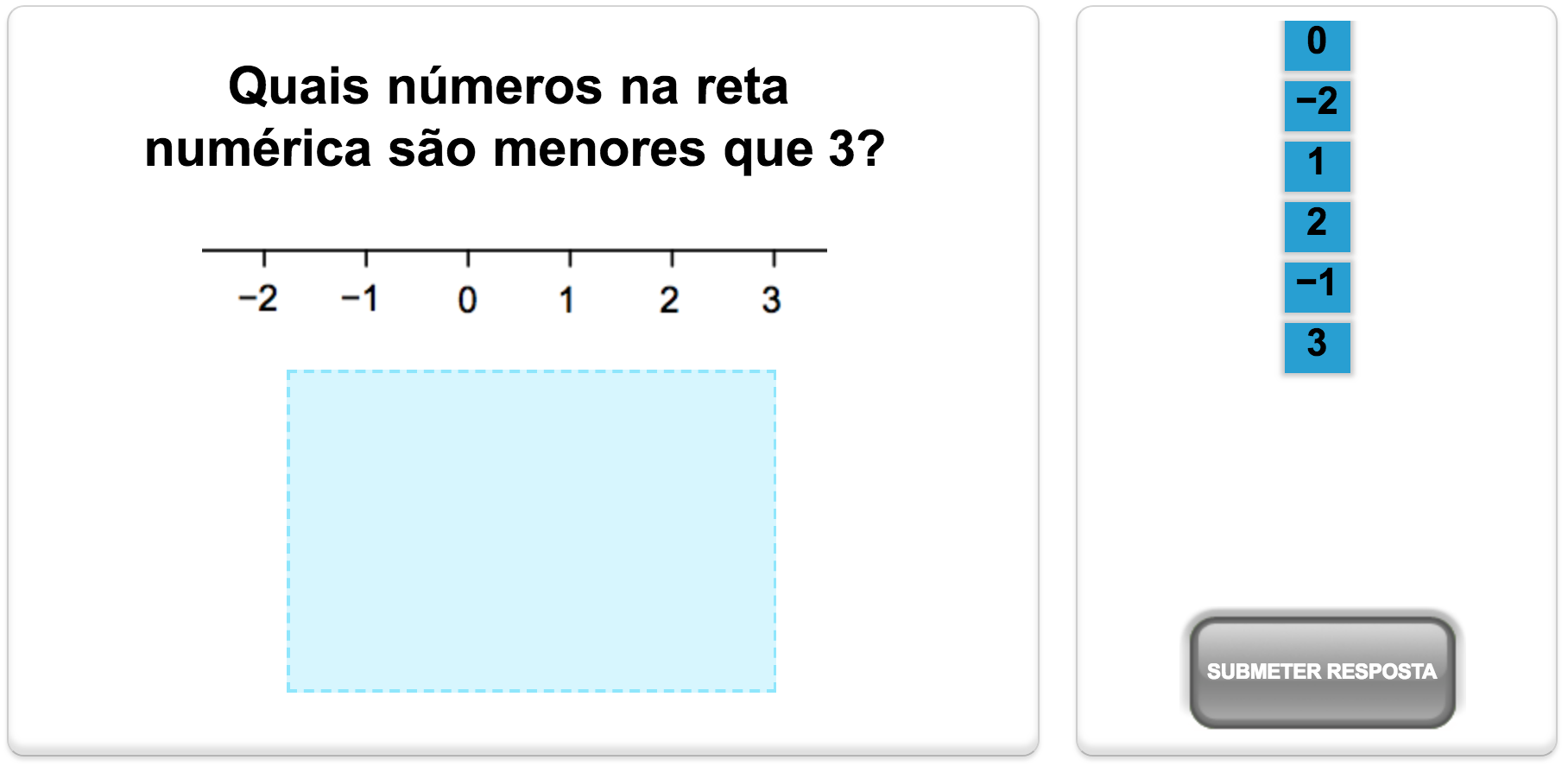 Quiz de matemática