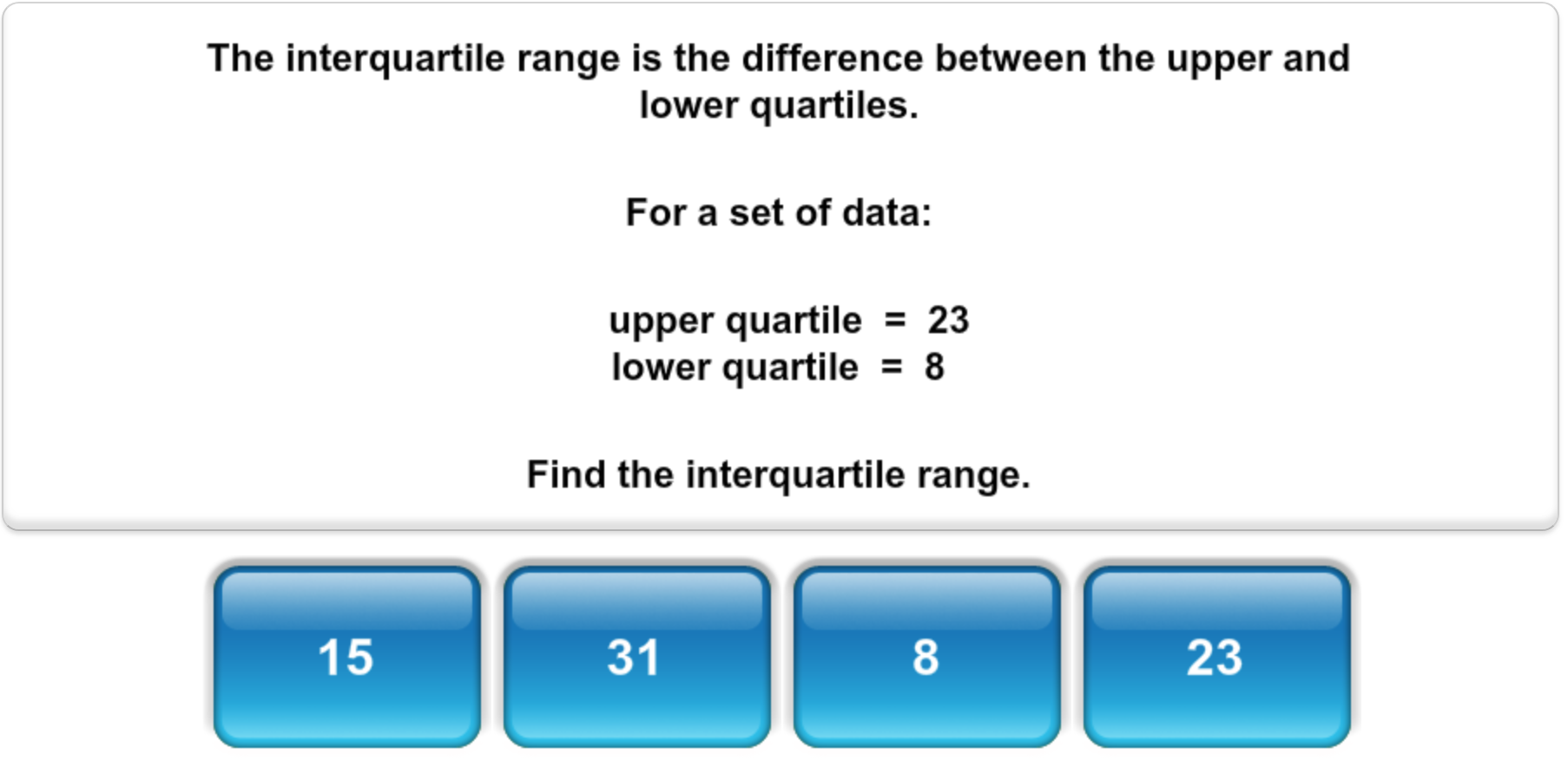 Mangahigh statistics maths quiz