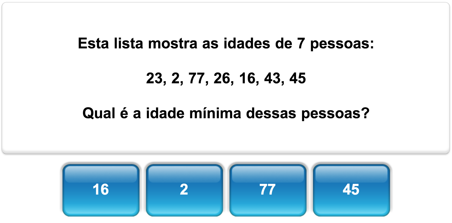 Quiz de Estatística da Mangahigh