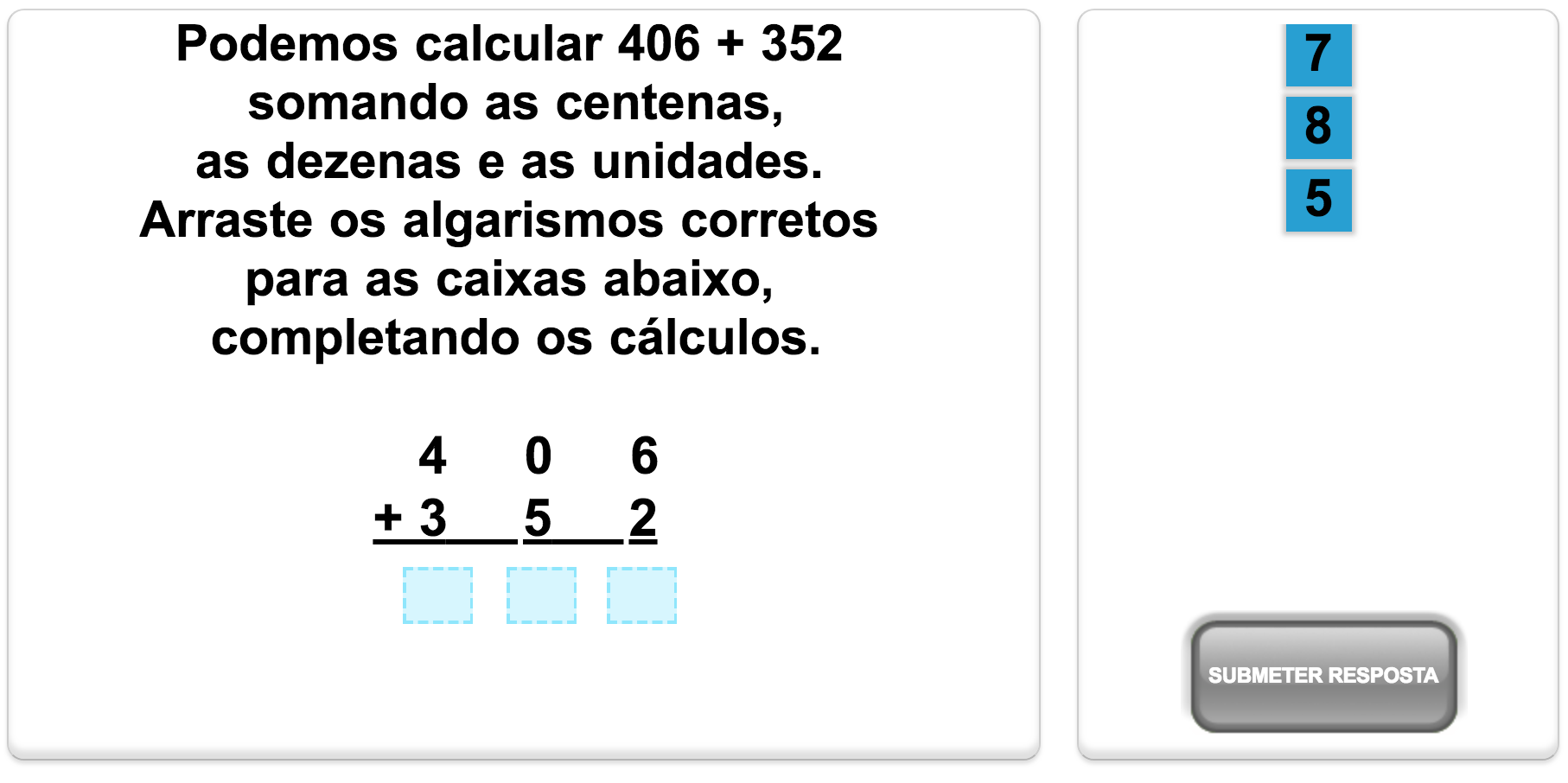 Quiz de matemática da Mangahigh