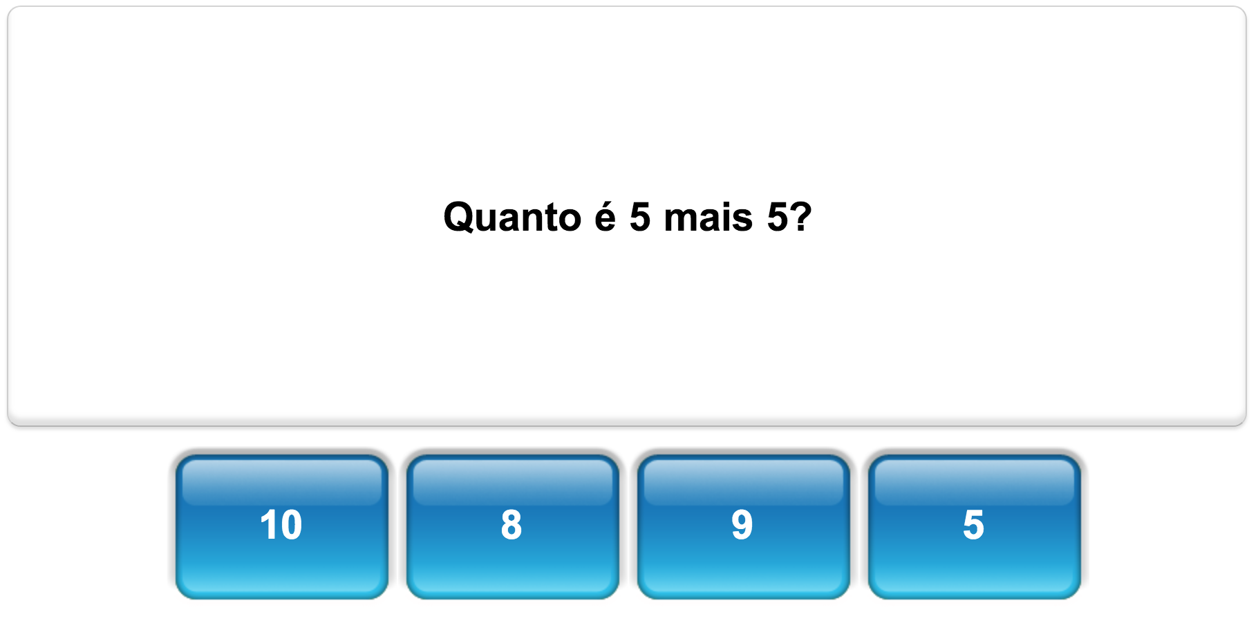 Quiz de matemática da Mangahigh