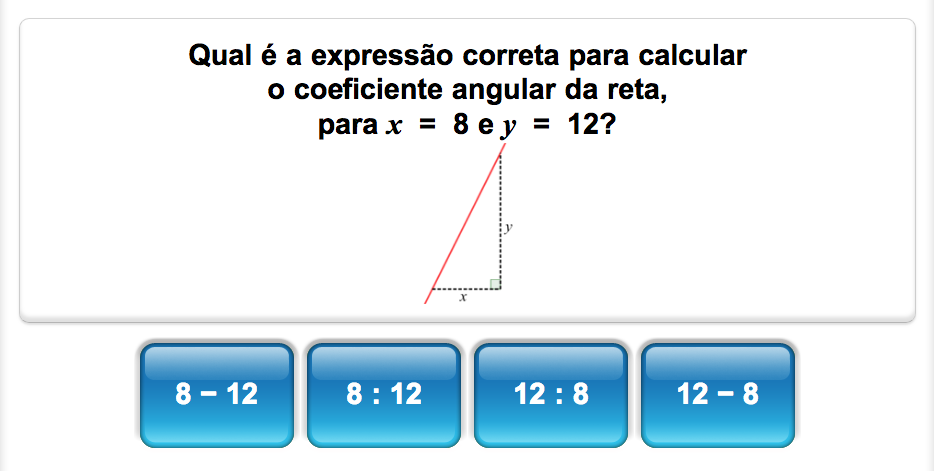 Quiz de matemática da Mangahigh