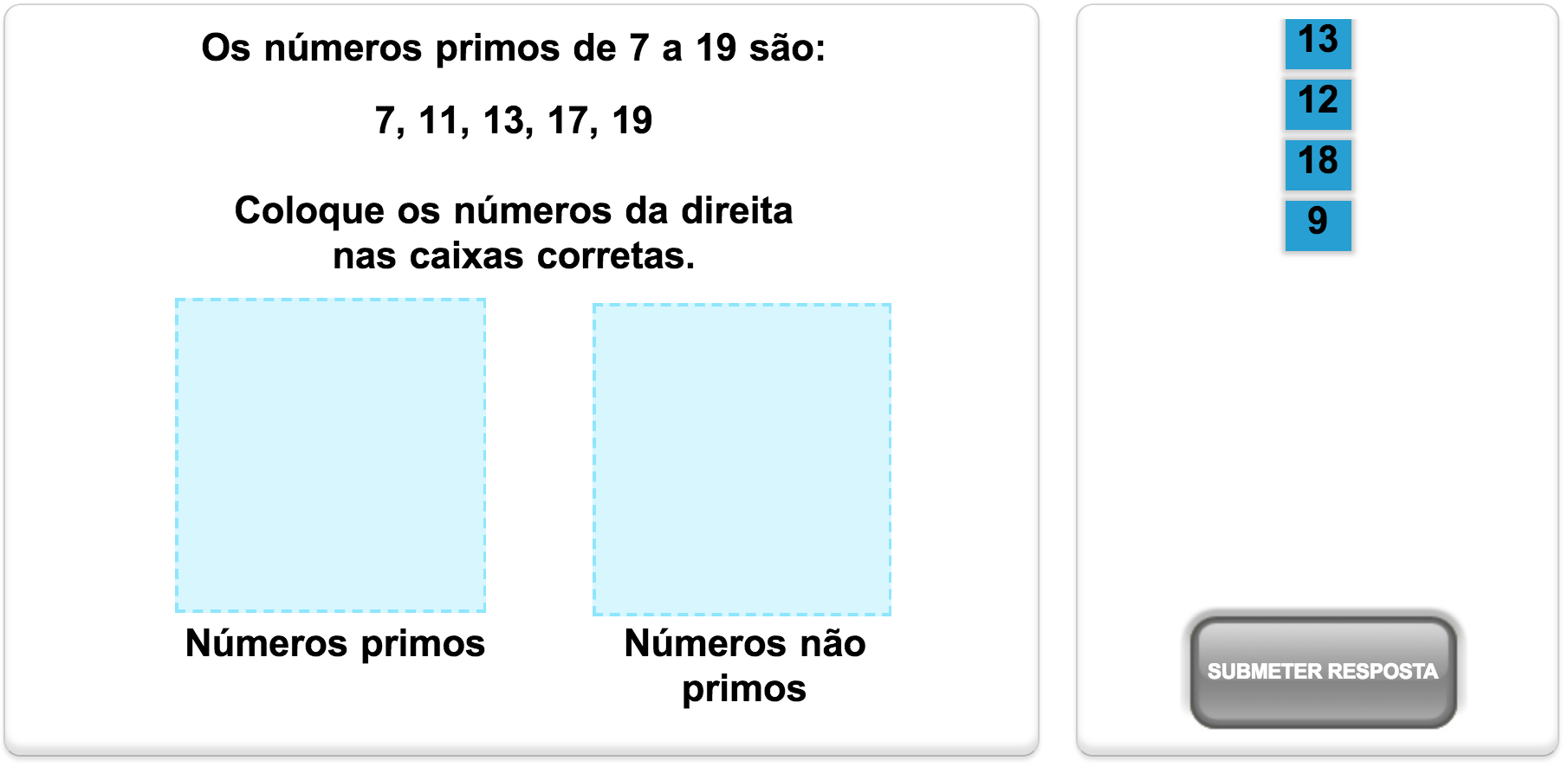 Quiz de números da Mangahigh