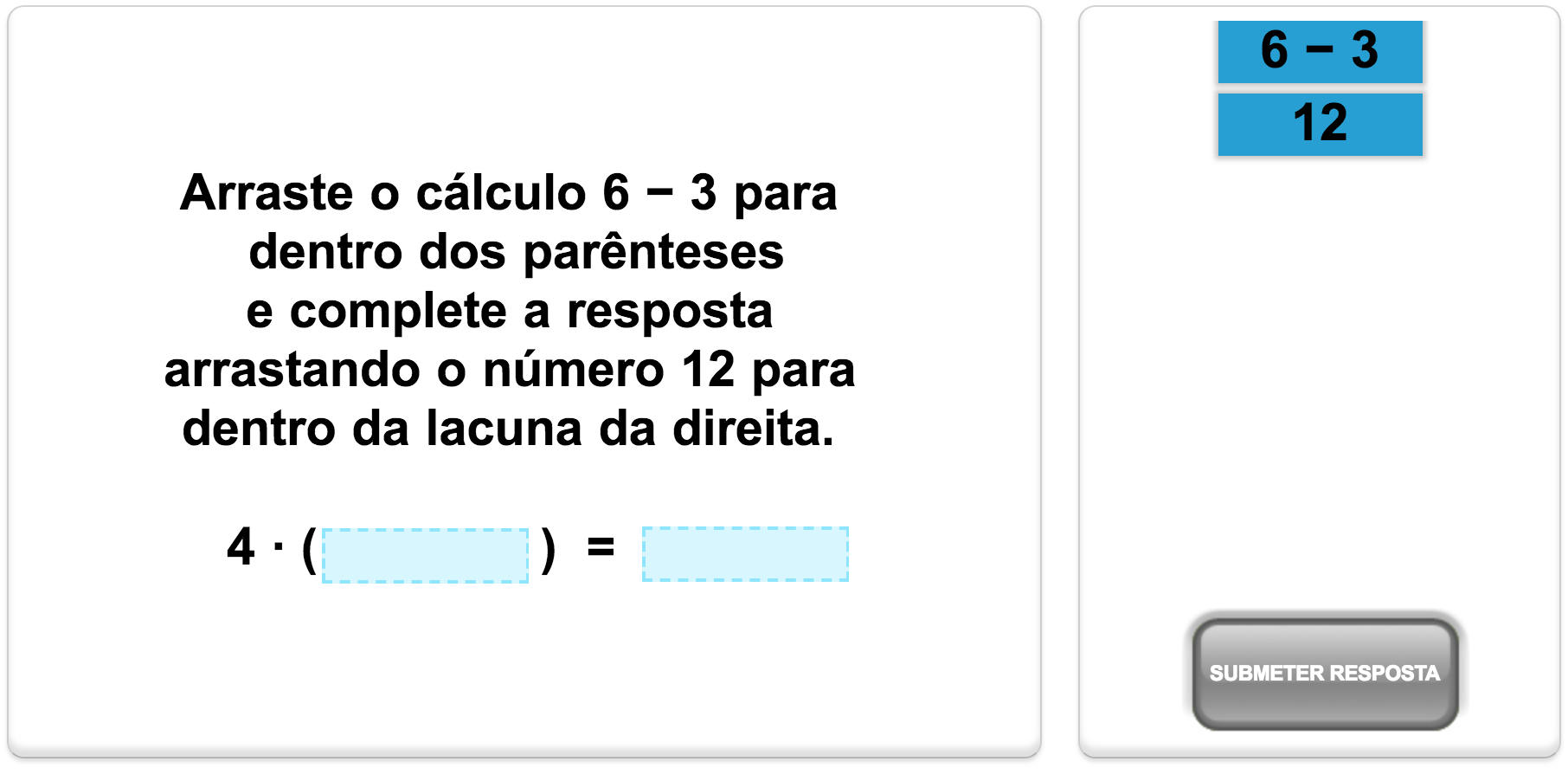 Quiz de matemática da Mangahigh