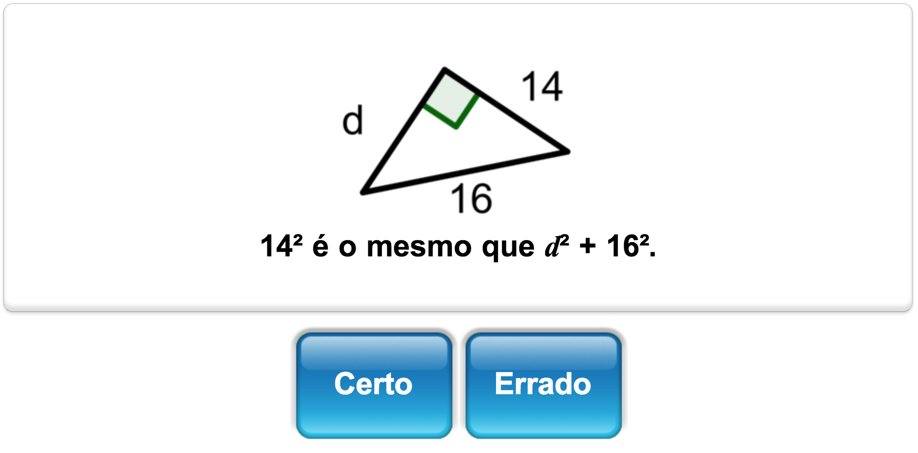 Quiz matemático de Geometria da Mangahigh