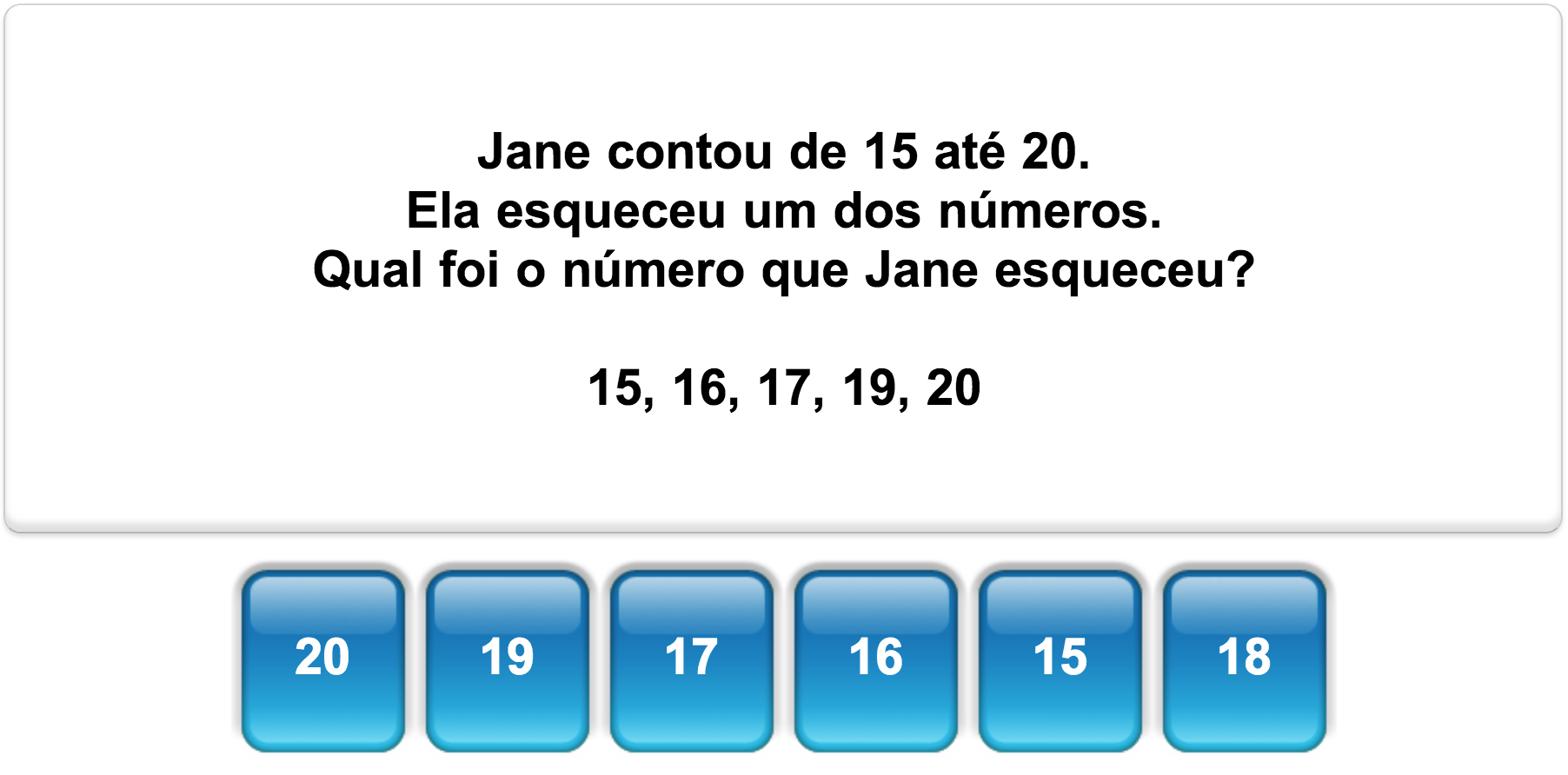 Quiz de números da Mangahigh