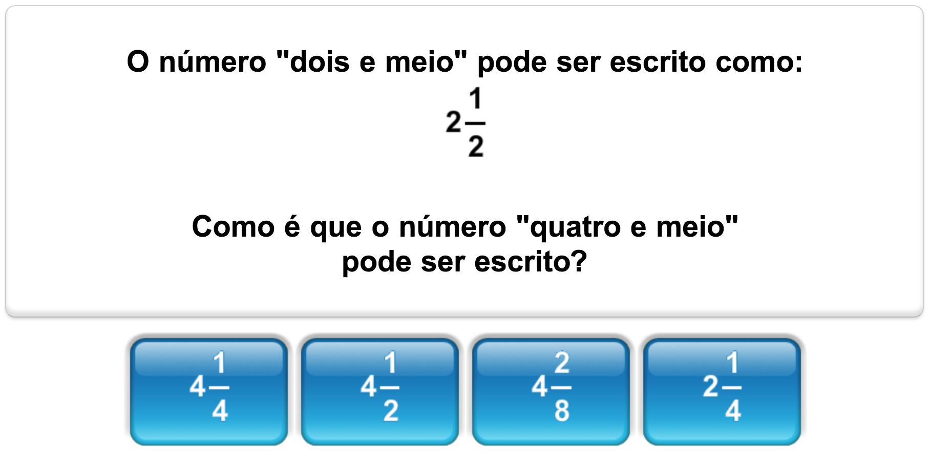 Quiz de matemática da Mangahigh