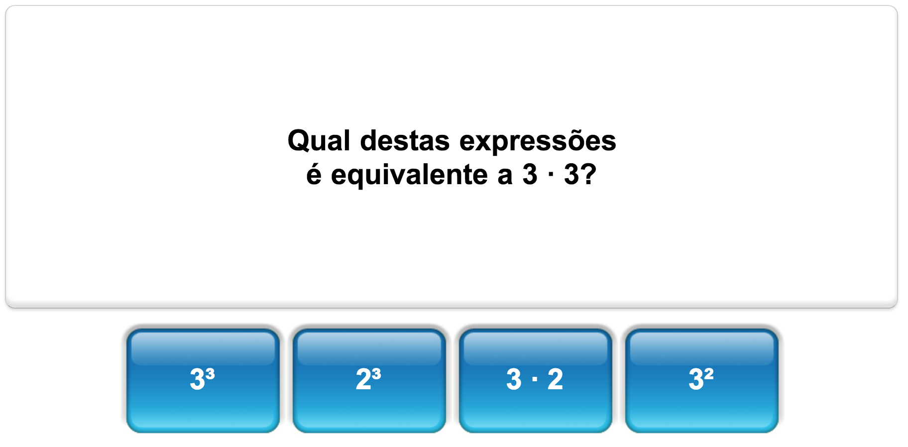 Quiz de matemática da Mangahigh