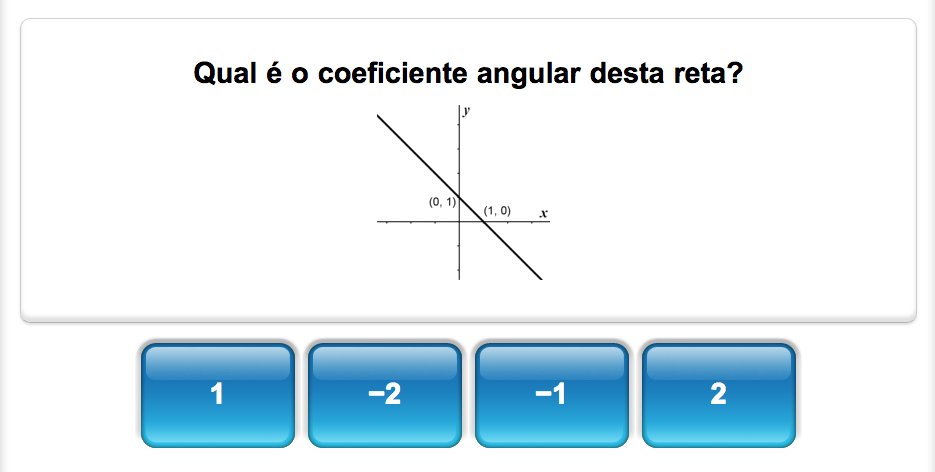 Quiz de matemática da Mangahigh