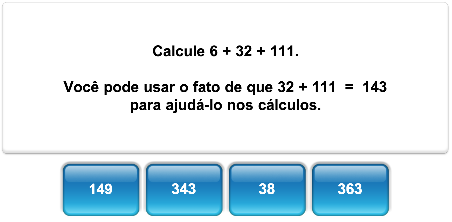 Quiz de Matemática, Multiplicação