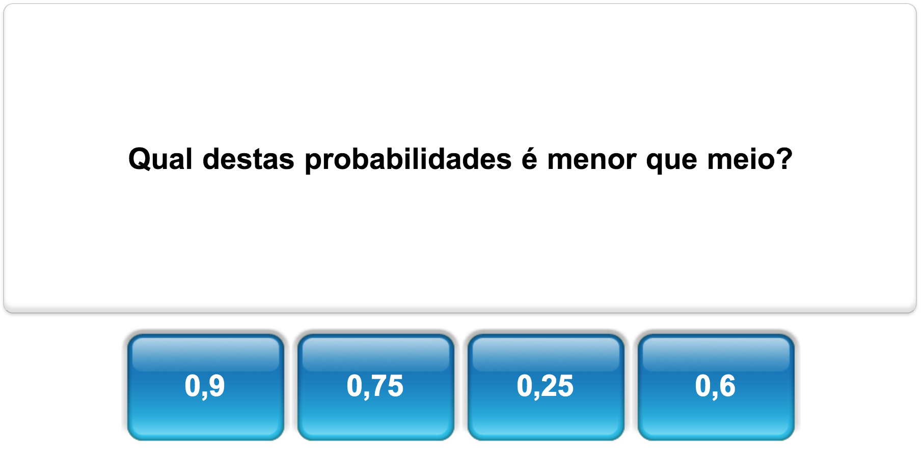 Probabilidade e Possibilidade. Casos de possibilidade e probabilidade