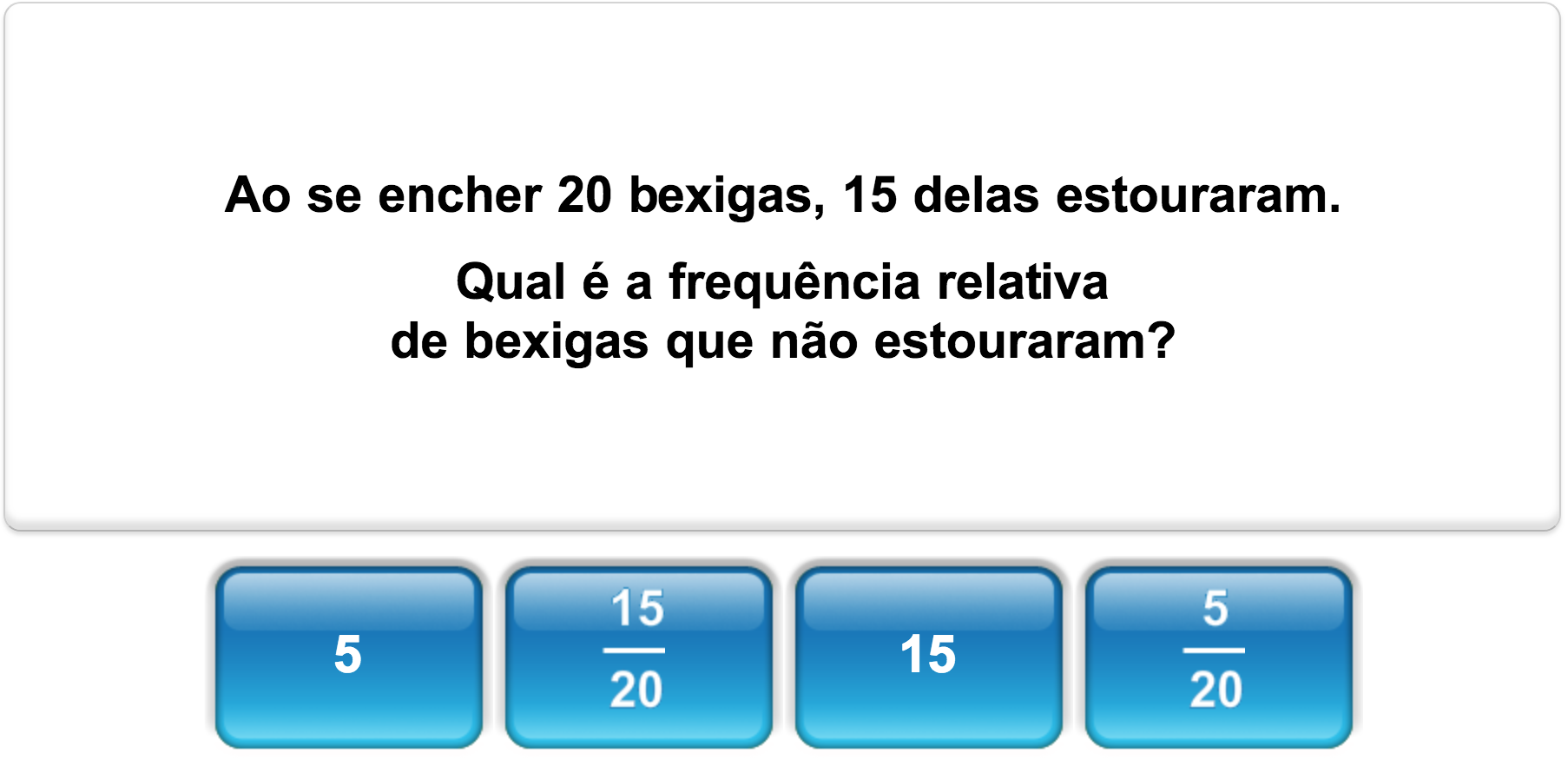 Quiz de probabilidade matemática da Mangahigh