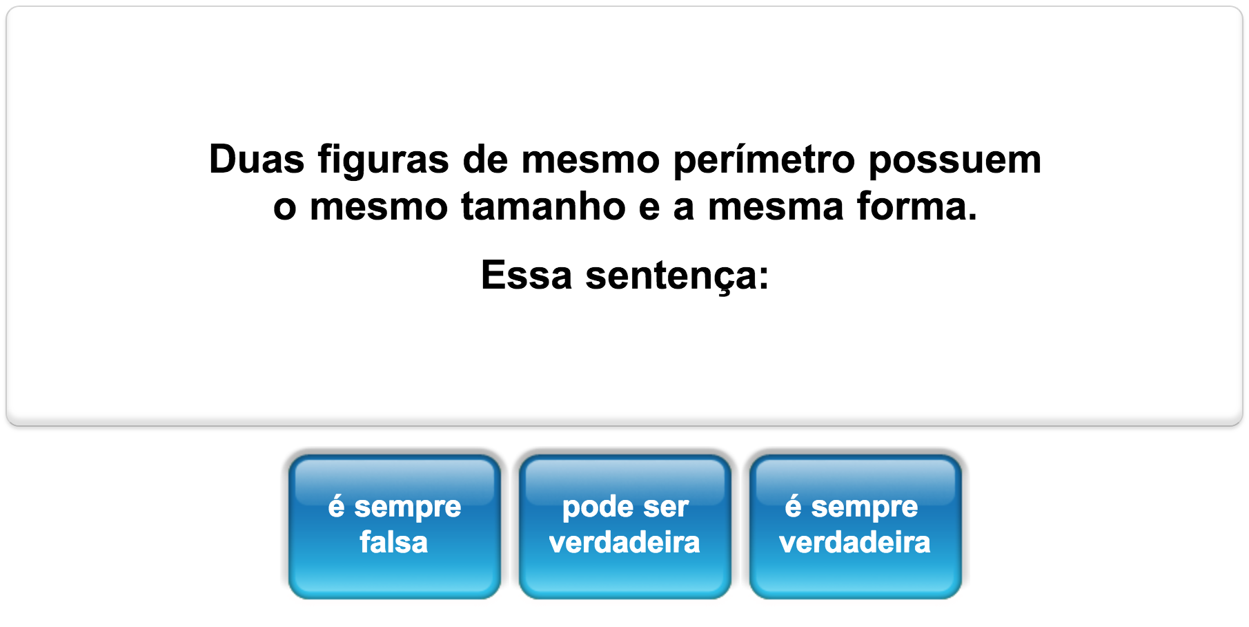 Quiz matemático de Geometria da Mangahigh