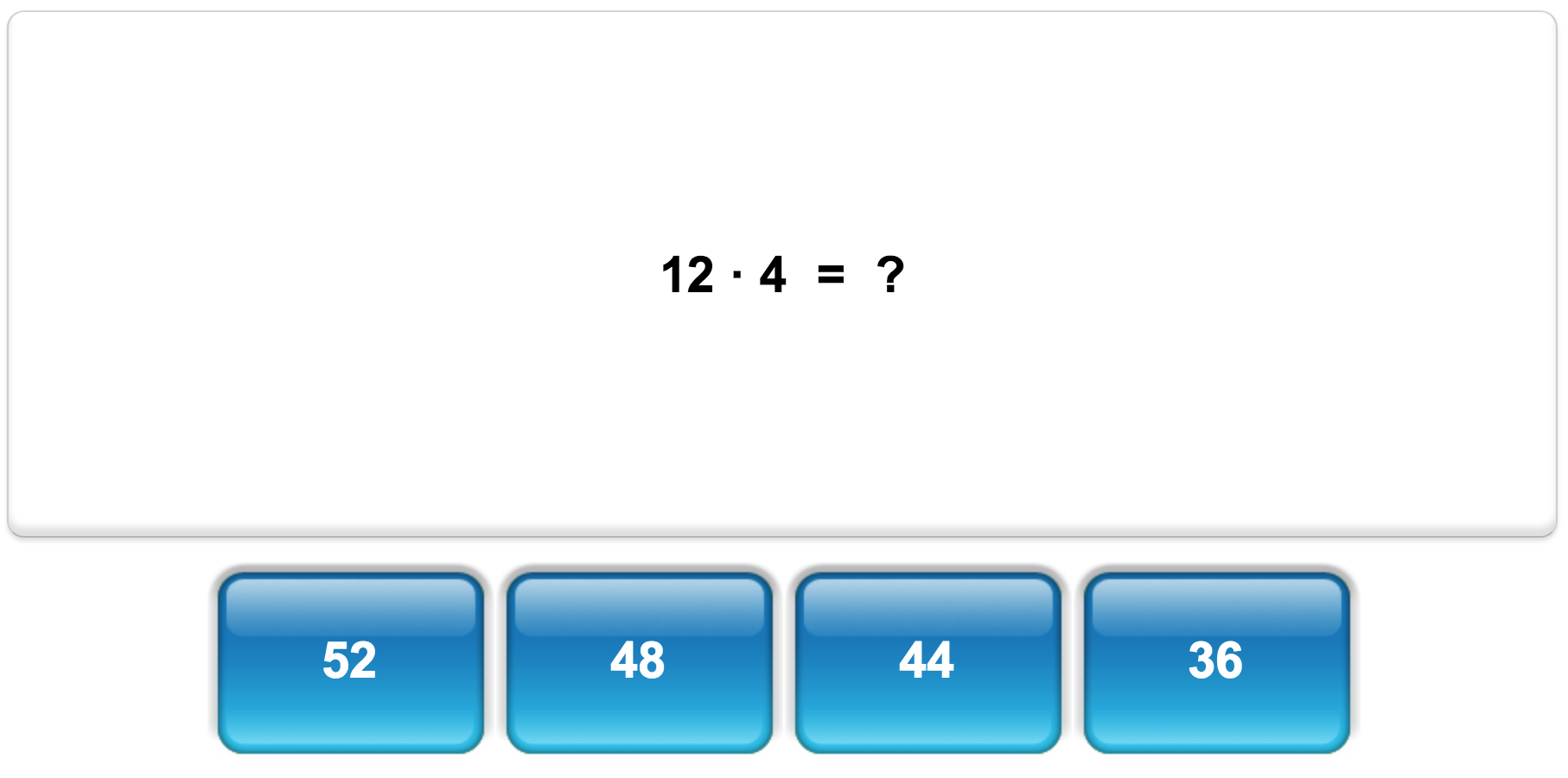 Quiz de matemática da Mangahigh