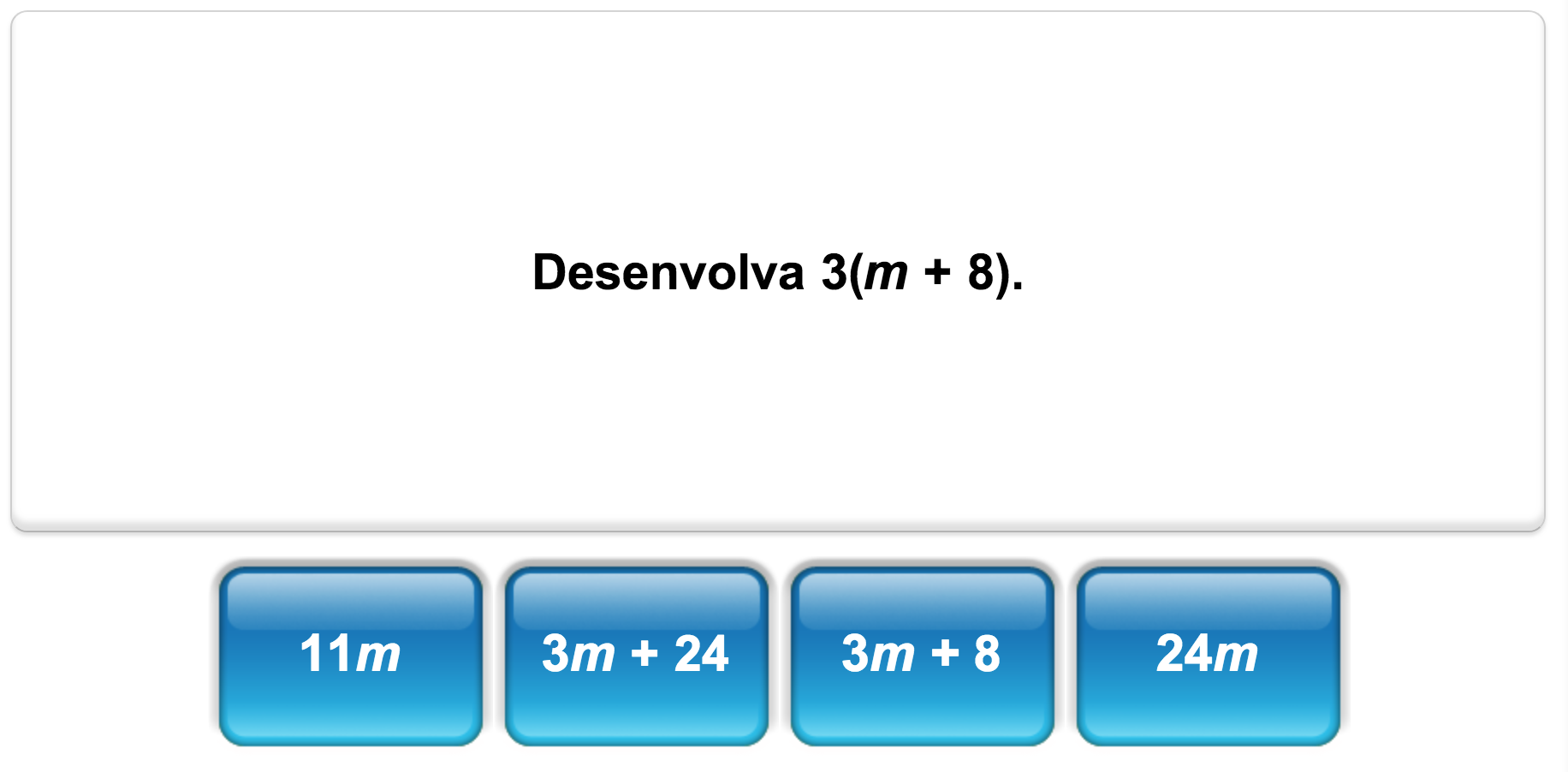 Quiz de matemática da Mangahigh