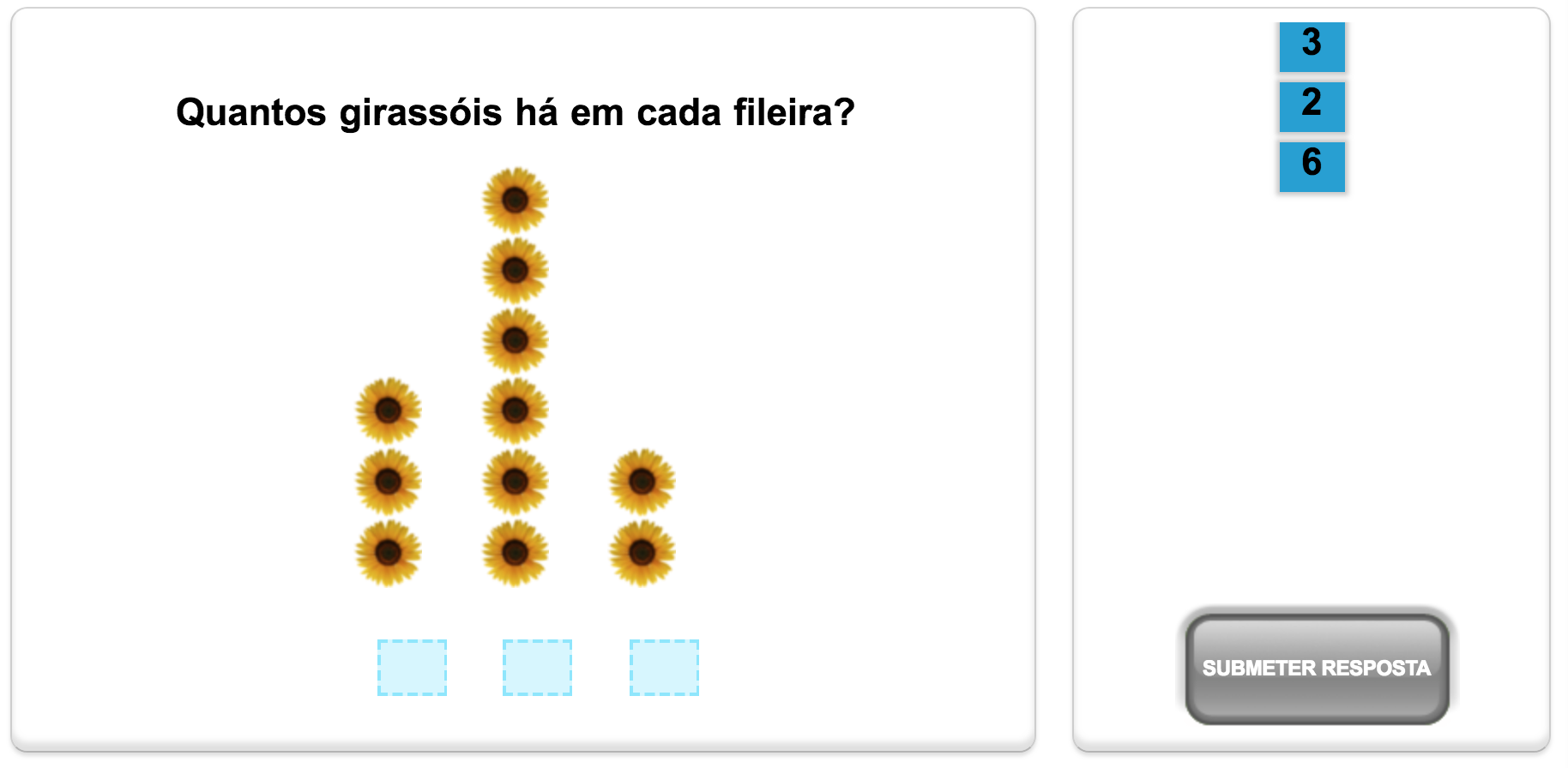 Quiz de matemática da Mangahigh