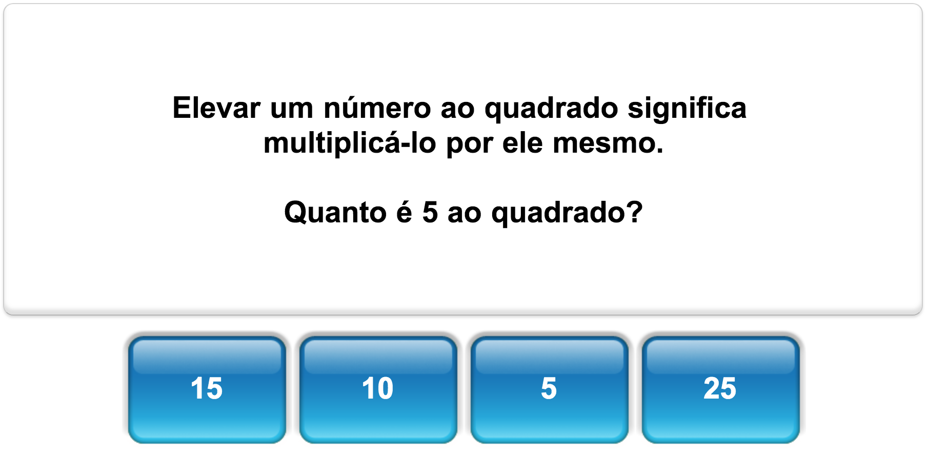 Quiz de números da Mangahigh